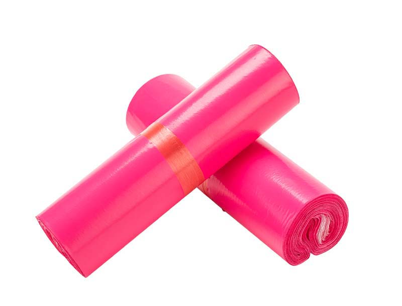 乾安玫红色快递袋-02